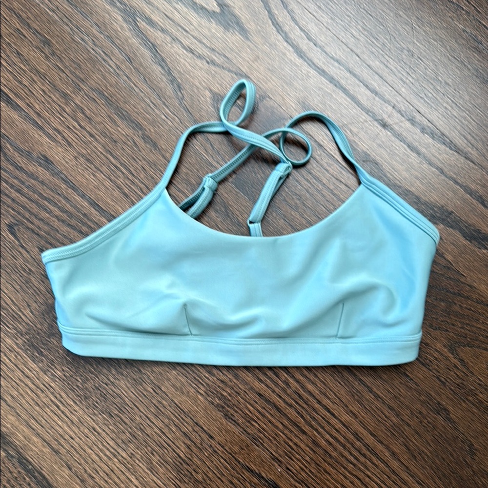 ALO Yoga Teal Airlift Sports Bra